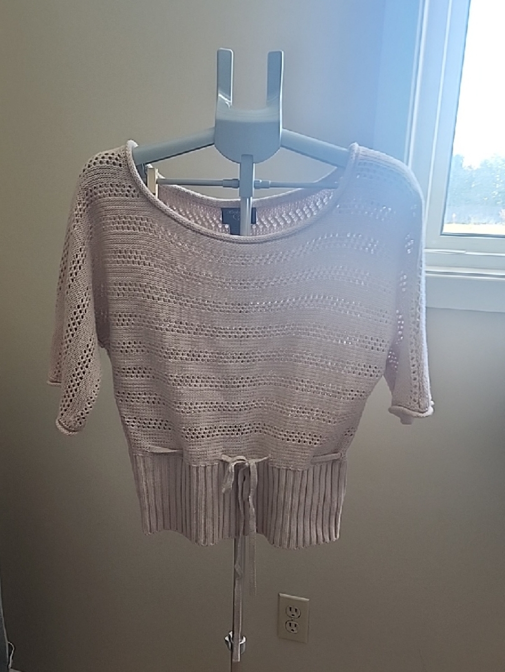 Hooked Up by I.O.T Light Pink Label Knit Top